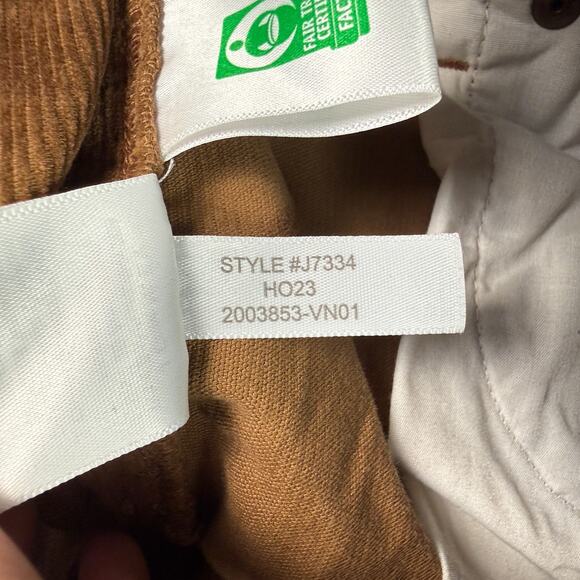 J Crew Corduroy Pants Mens 28x32 Brown Fair Trade Preppy Chino Slim Fit - Picture 5 of 11